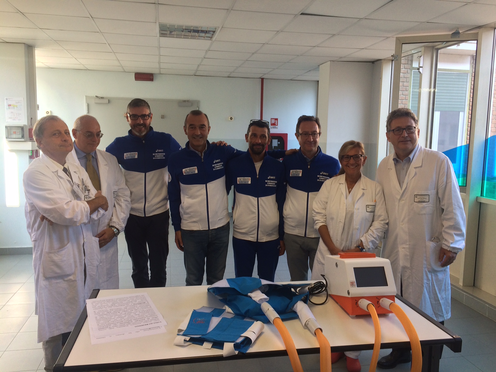 Una nuova apparecchiatura per l’Ospedaletto grazie agli Spazzorunners