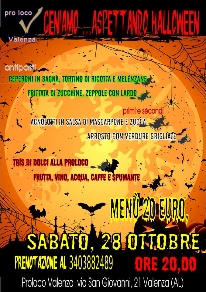 Cena di Halloween alla pro loco di Valenza