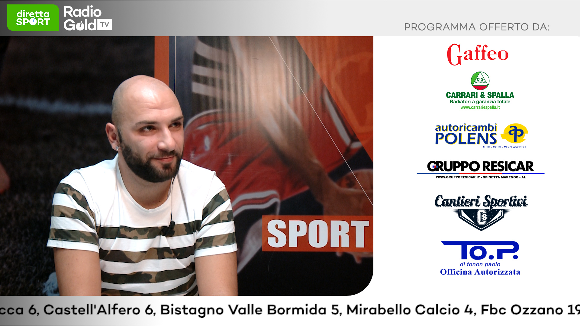 Terza Categoria: su Radio Gold Tv mister Daniel Romeo