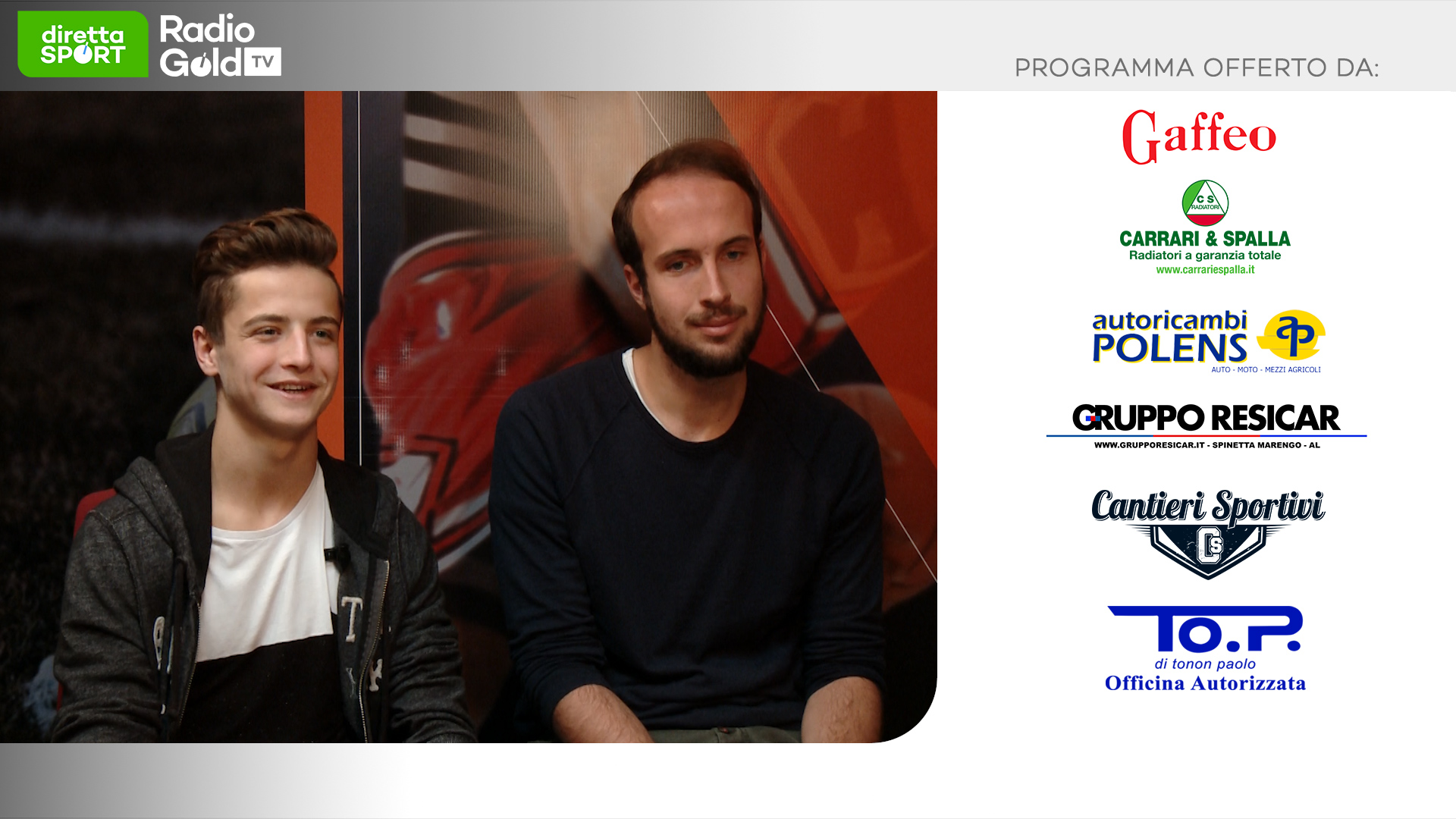 Promozione: su Radio Gold Tv i due acquesi Rovera e Campazzo