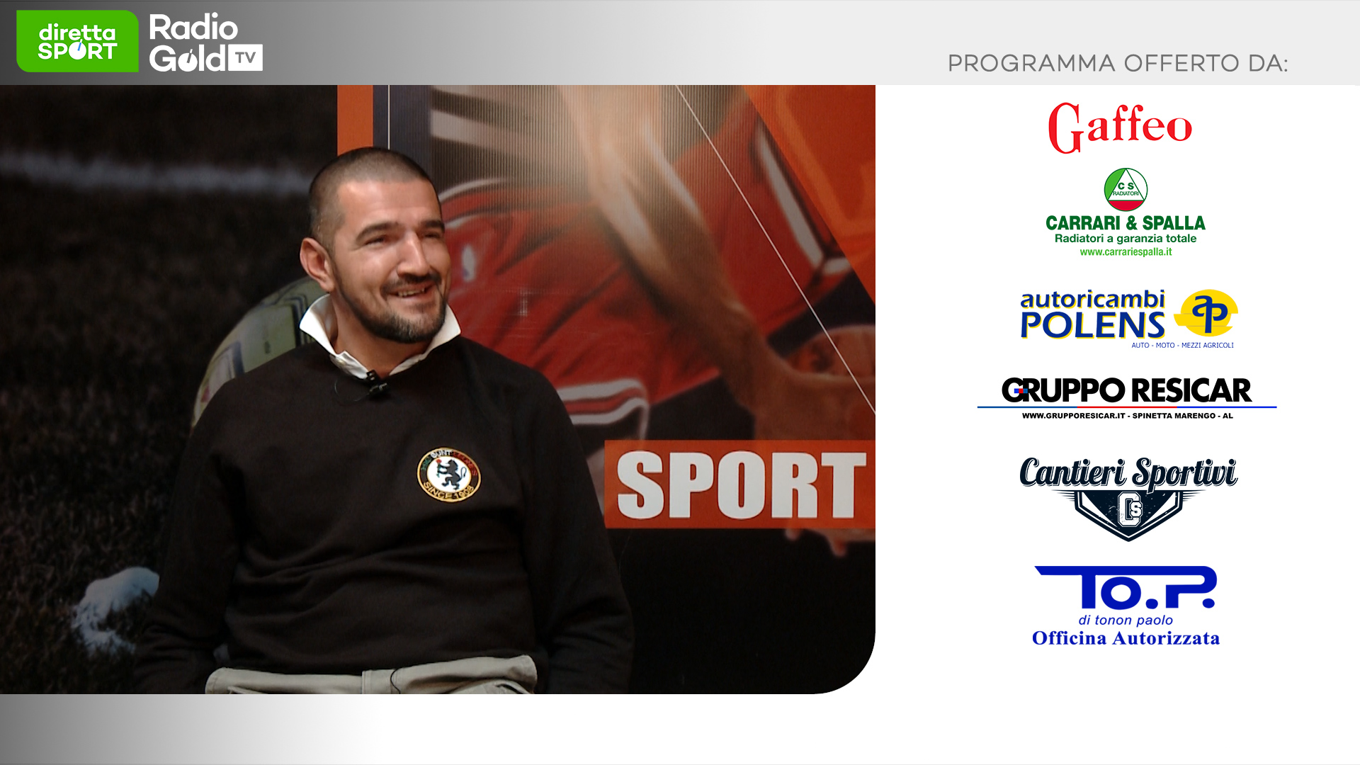 Prima Categoria: su Radio Gold Tv il ds Luca Sacco