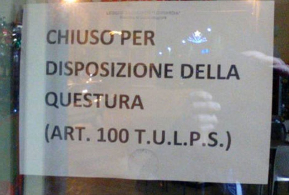 Bevande vendute dopo la chiusura: bar El Sitio chiuso 15 giorni