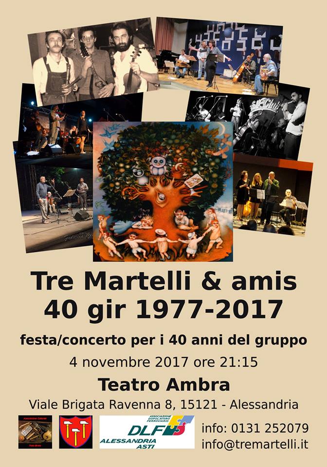 I Tre Martelli festeggiano 40 anni di attività ad Alessandria