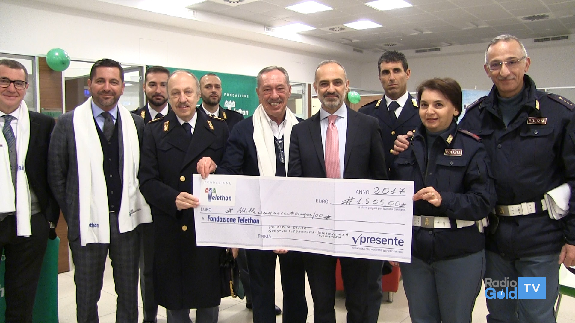 Anche la Polizia di Alessandria a sostegno della ricerca con Telethon
