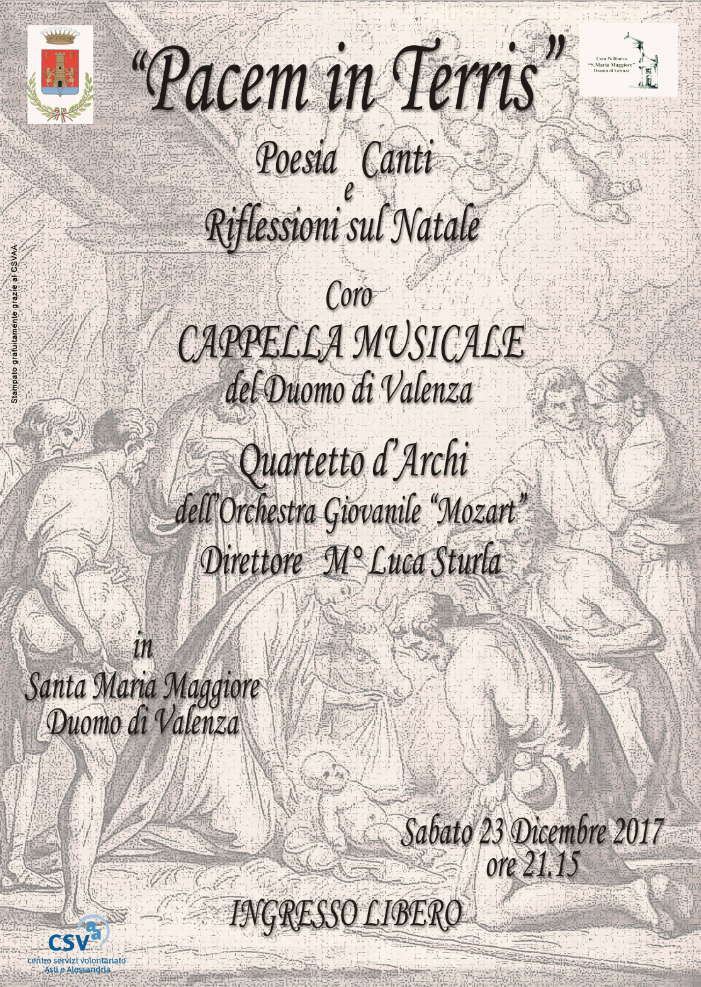 L’antivigilia con il coro del Duomo di Valenza