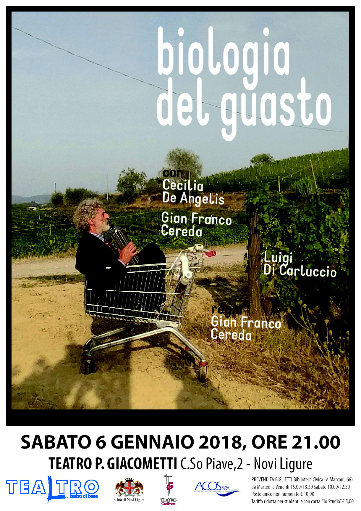 La “Biologia del guasto” di Cecilia De Angelis al Teatro Giacometti