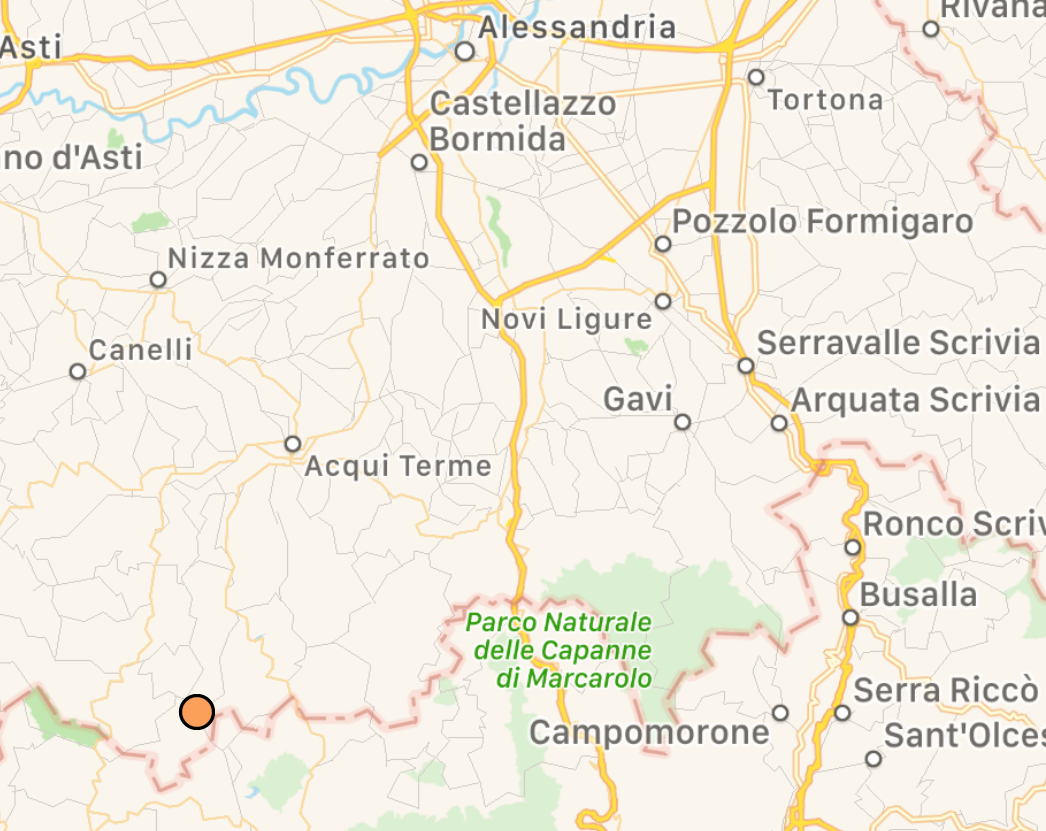 Scossa di terremoto a Pareto