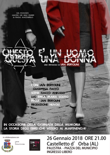 “Questo è un uomo, questa una donna“ in scena a Castelletto d’Orba