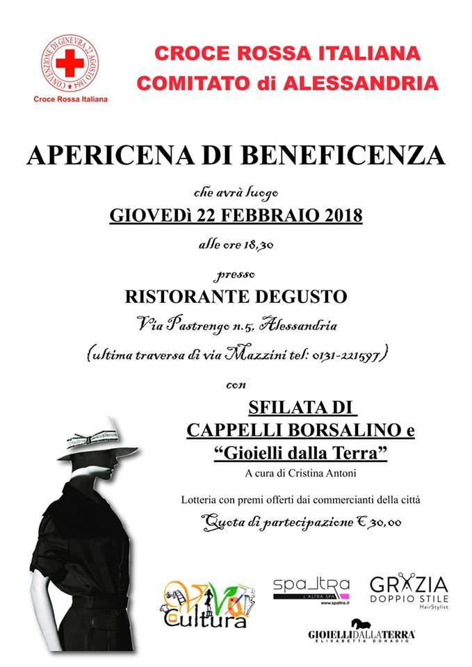 Apericena e sfilata per la Croce Rossa