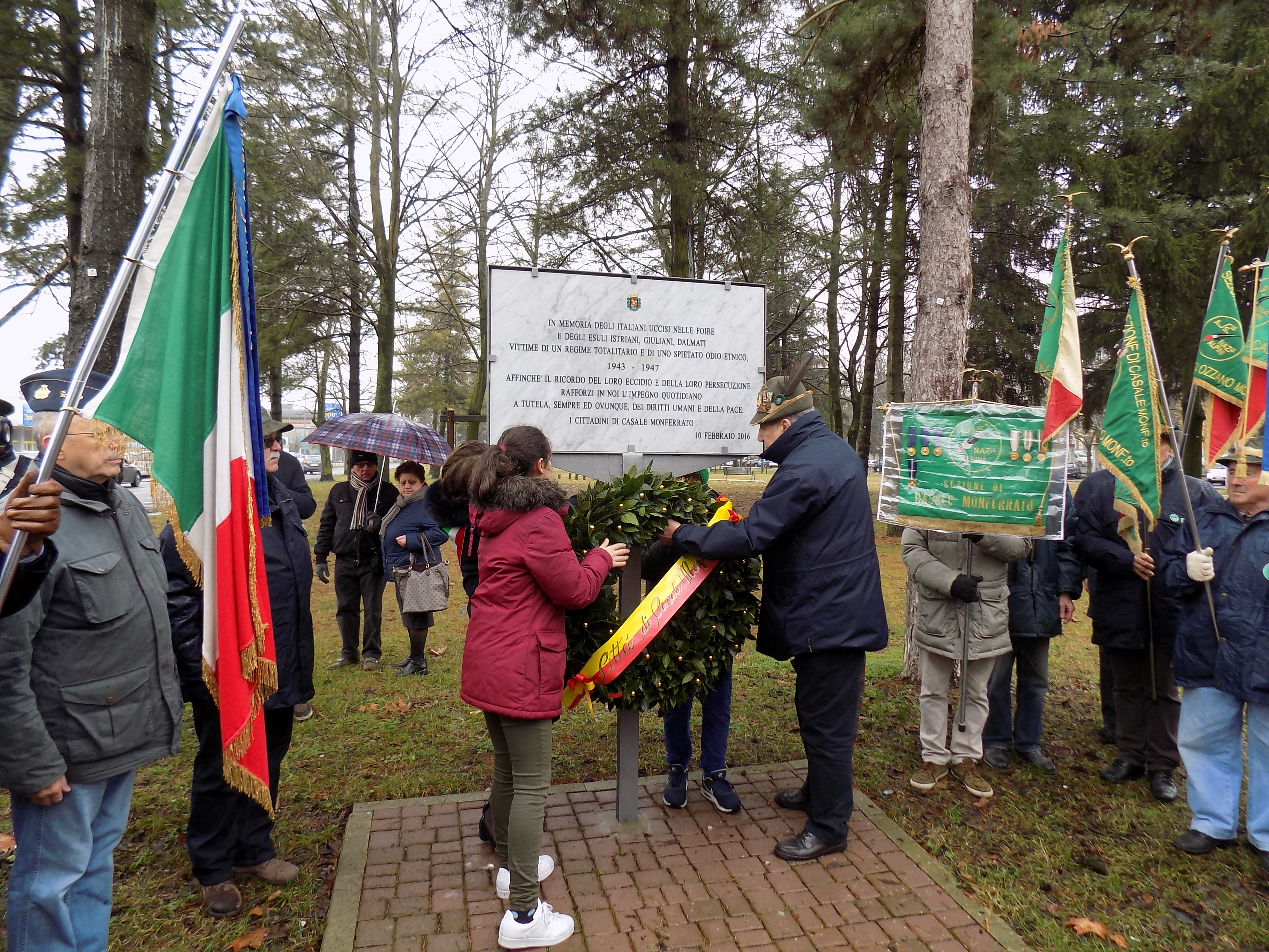 Alessandria, Novi, Casale e Tortona ricordano il dramma delle foibe