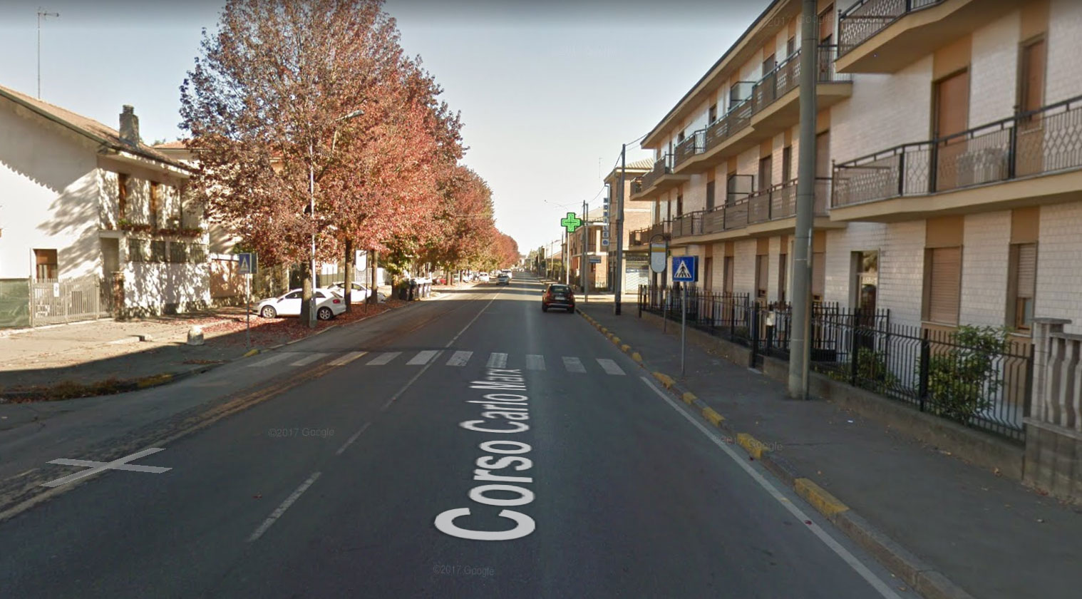 Pedone investito in corso Carlo Marx