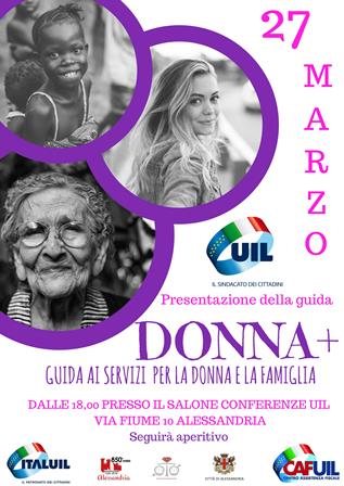 Alle 18 la presentazione della guida “Donna+” della Uil