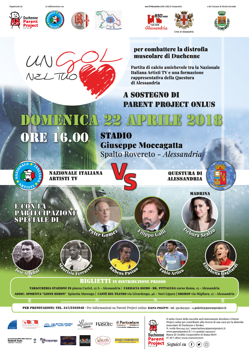 Artisti e poliziotti in campo ad Alessandria per beneficenza