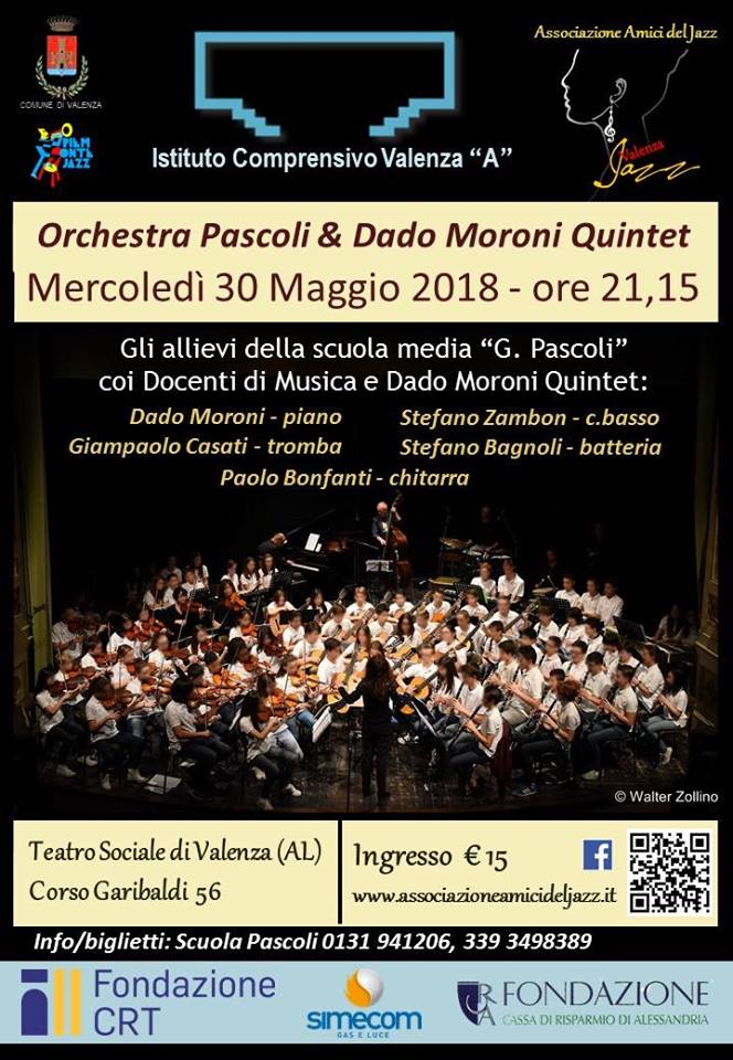 L’orchestra della Pascoli insieme al quartetto di Dado Moroni