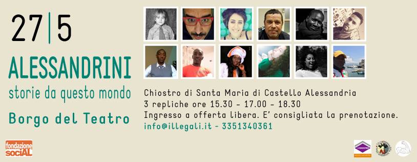 Domenica al chiostro con “Alessandrini, storie da questo mondo”