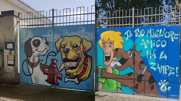 Un nuovo colorato ingresso al canile sanitario per i 30 anni dell’Ata