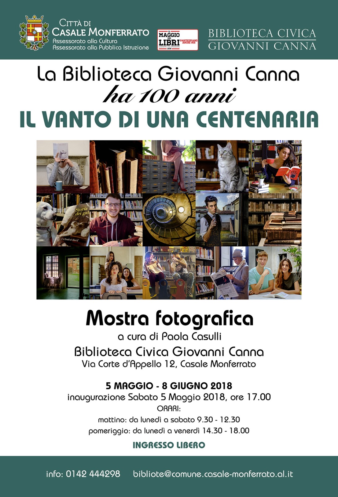 Per i 100 anni della Biblioteca di Casale una “lettura fotografica”