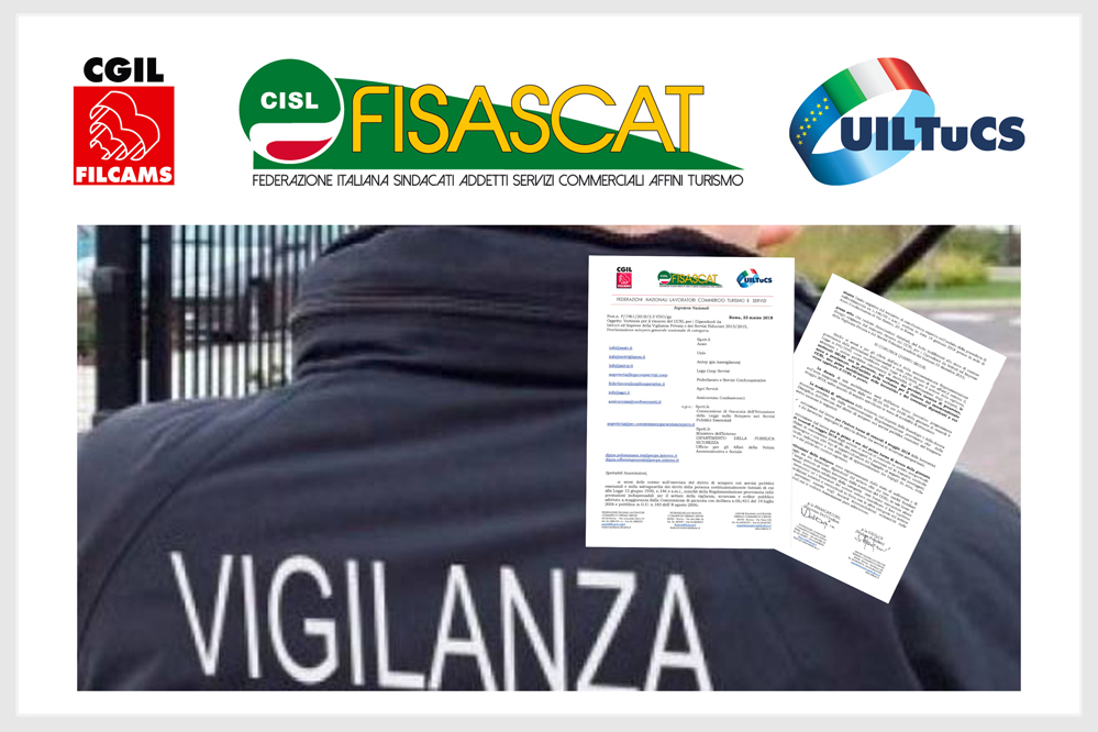 Sciopero dei lavoratori di istituti e imprese di Vigilanza Privata