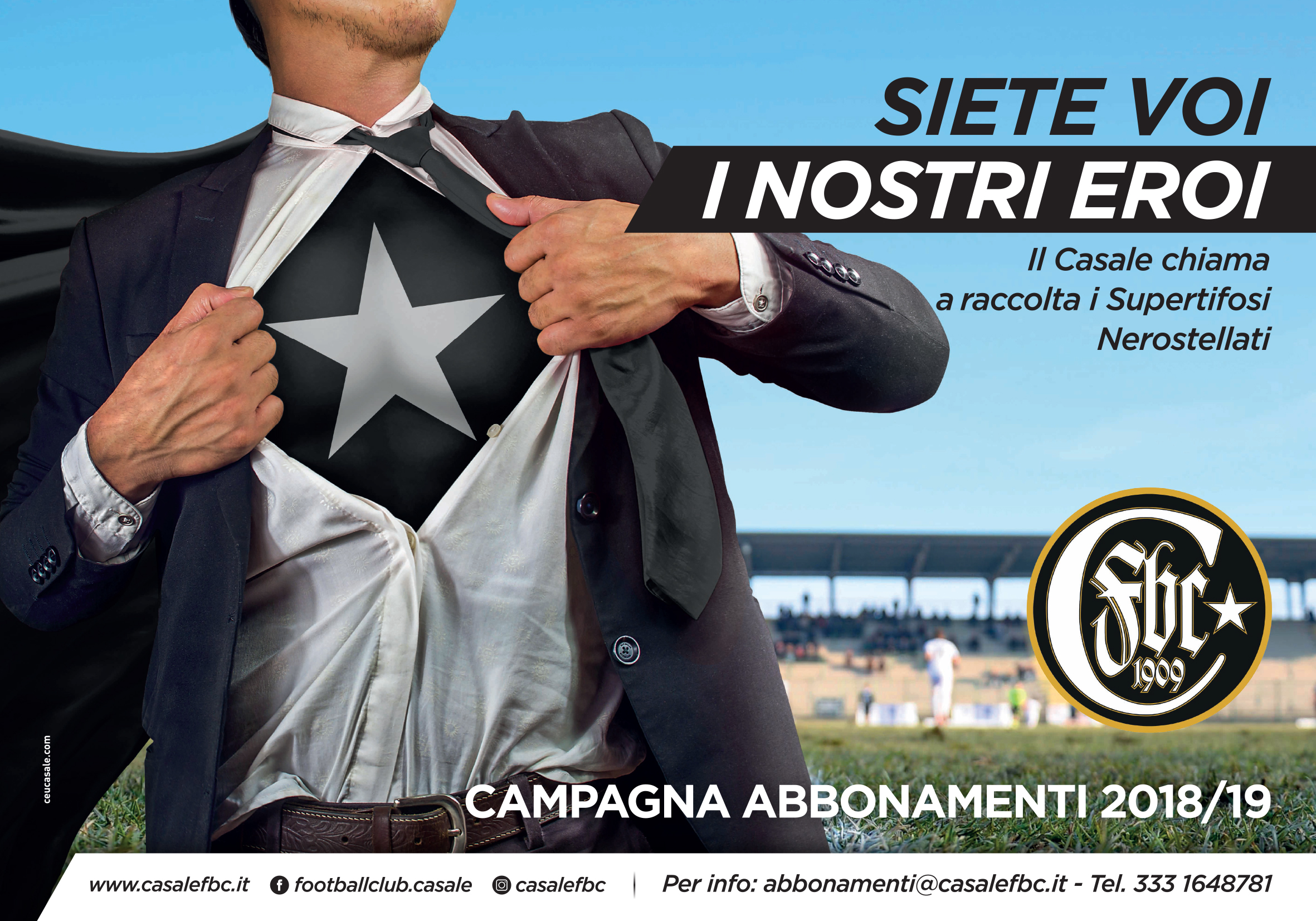 Casale Football Club: scatta la campagna abbonamenti