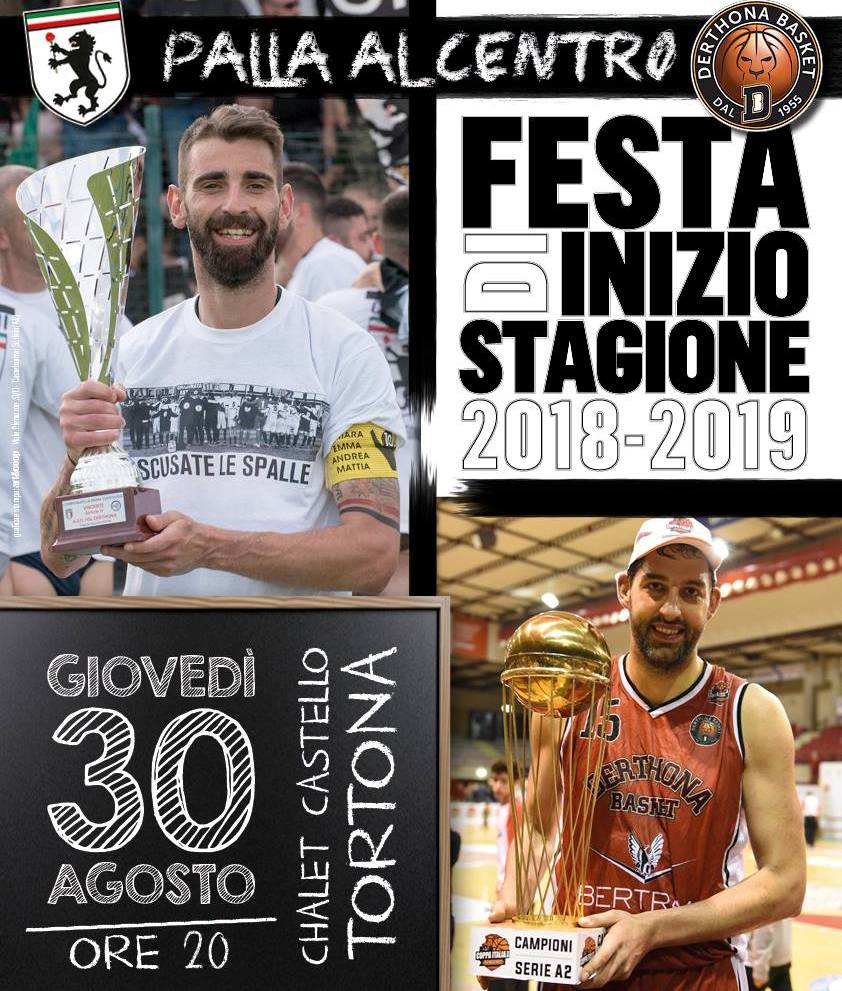 I due Derthona festeggiano il via alla stagione: calcio e basket insieme