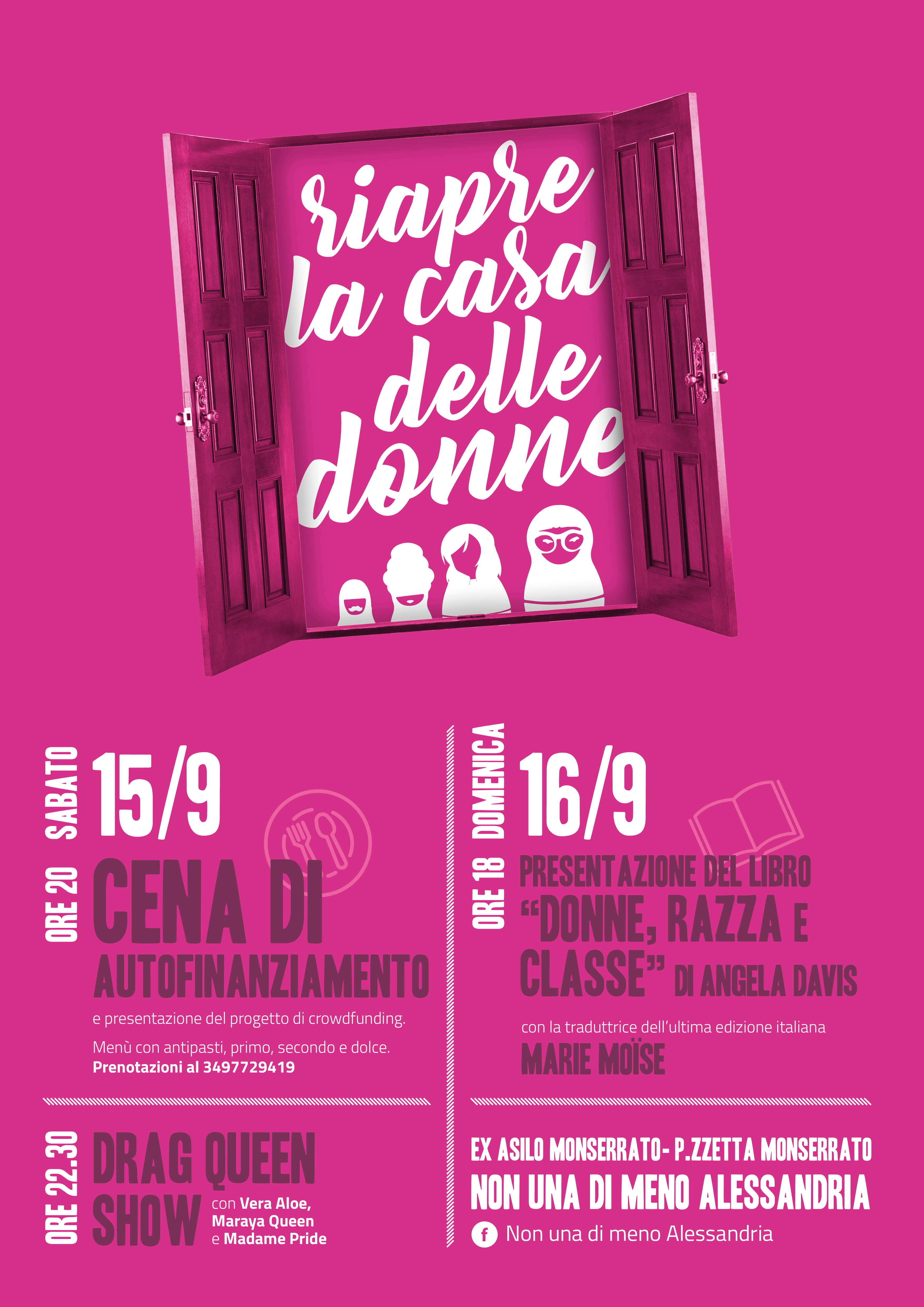 La casa delle donne riapre sabato 15