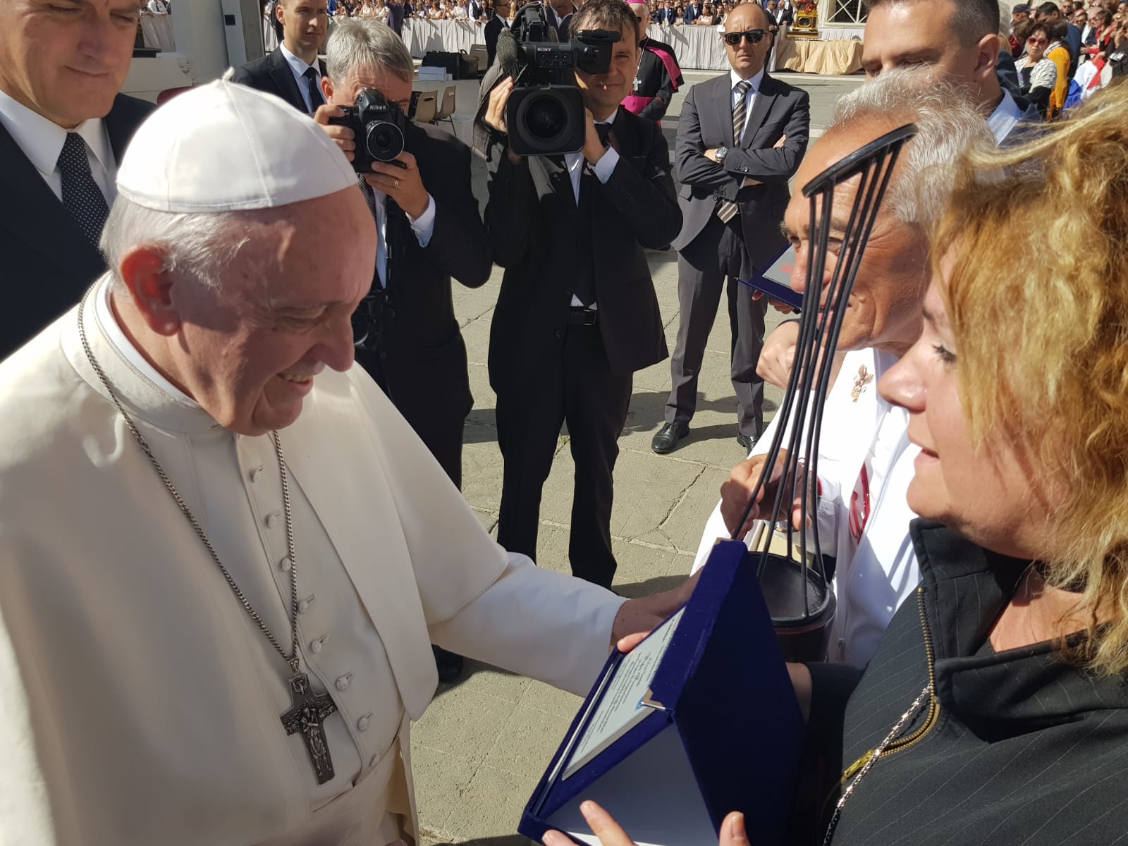 Papa Francesco alla staffetta alessandrina: “850 anni? Li portate bene!”
