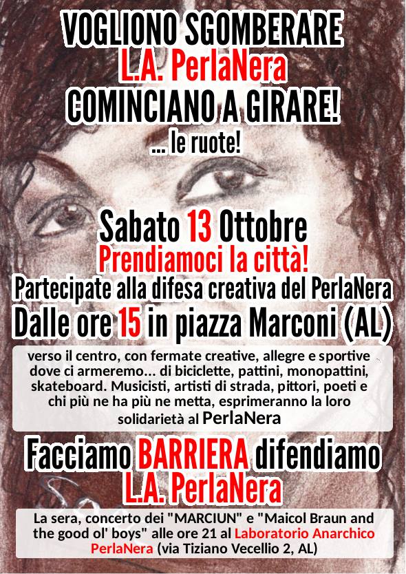Performance artistiche per difendere il ‘Perla Nera’