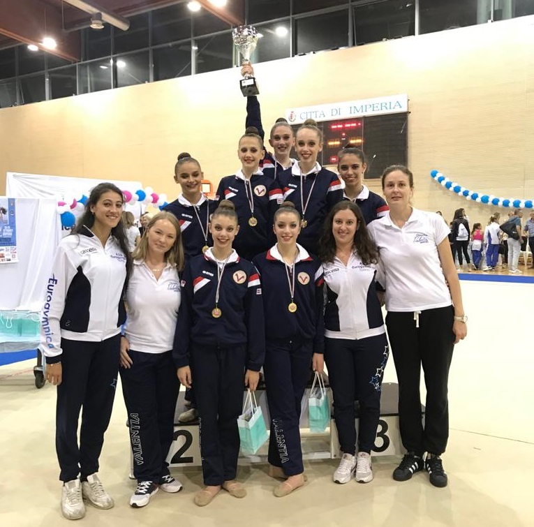 Ritmica: Ginnastica Valentia sbaraglia tutti nella prima prova della C