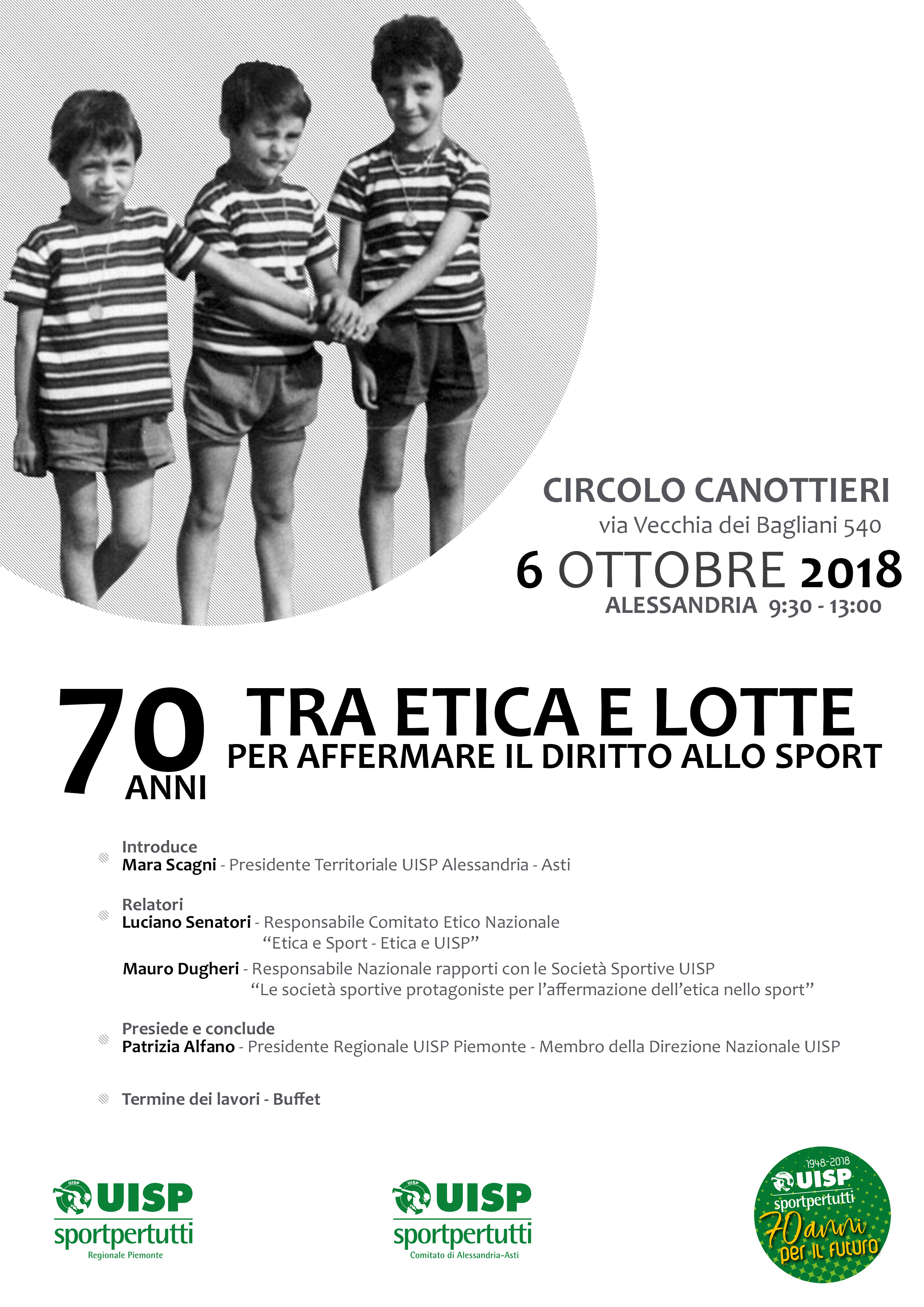 70 anni tra Etica e Lotte per affermare il Diritto allo Sport