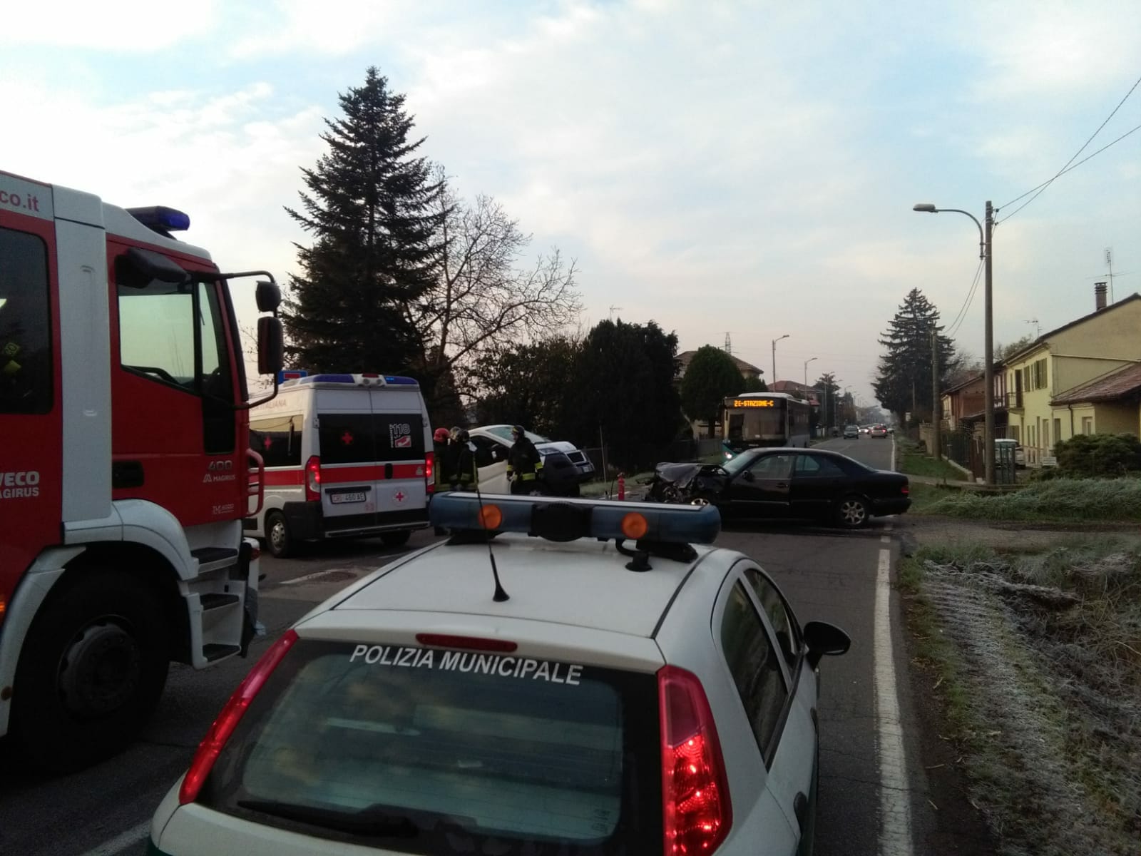 Frontale a Cabanette: una persona portata in ospedale