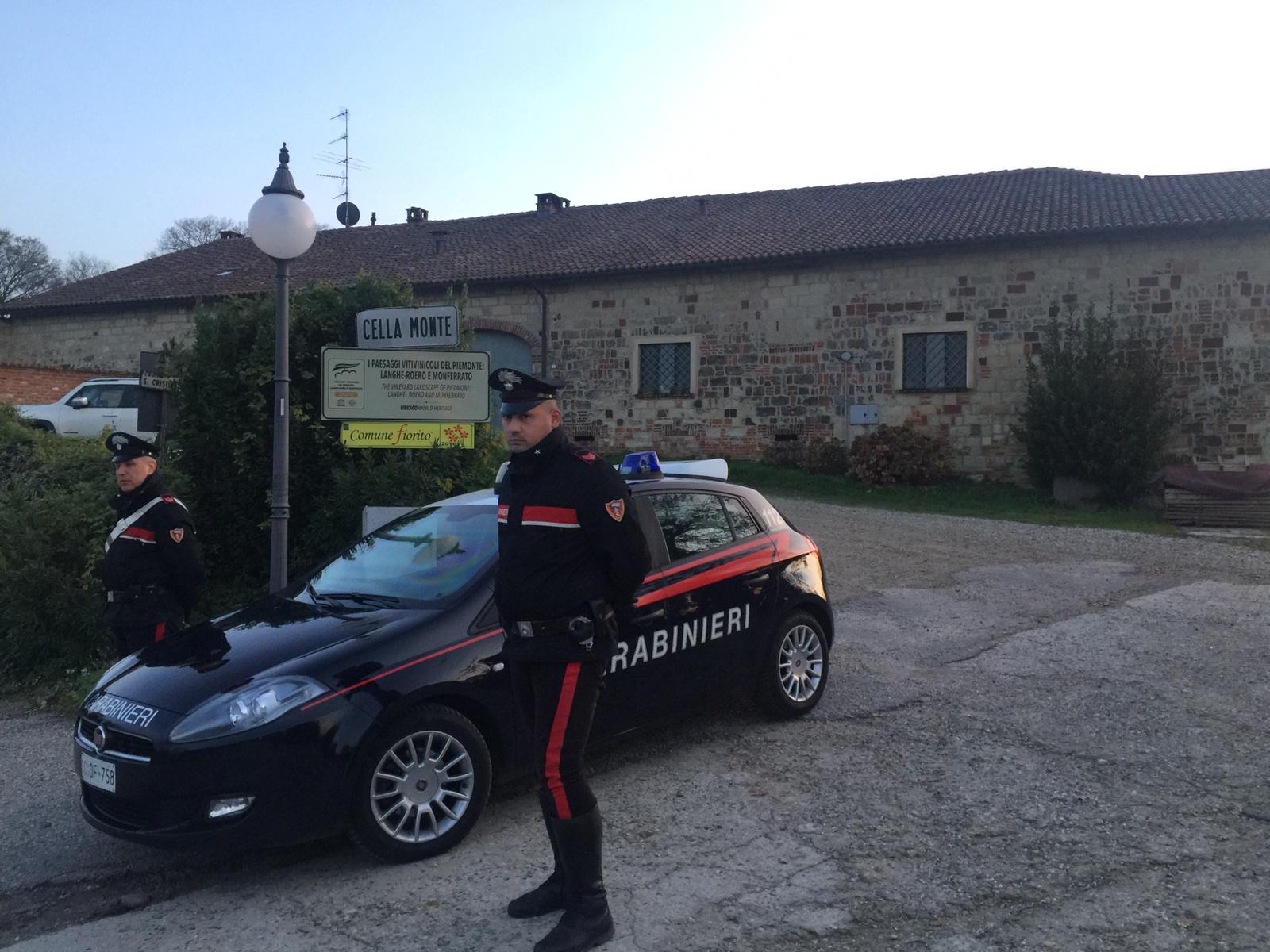 Rapina a mano armata in azienda vitivinicola a Cella Monte