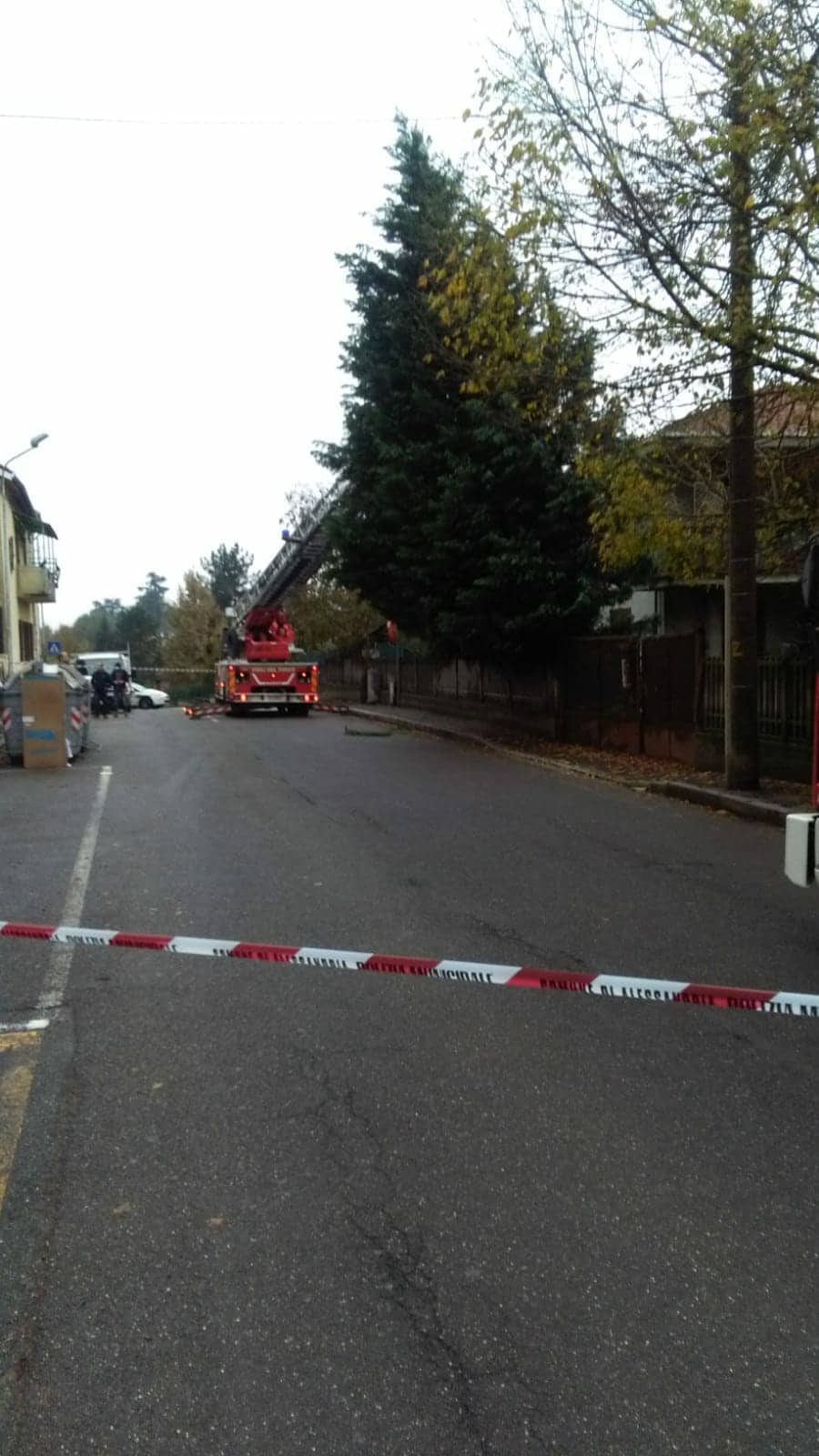 Pianta a rischio caduta a Valle San Bartolomeo: pompieri in azione