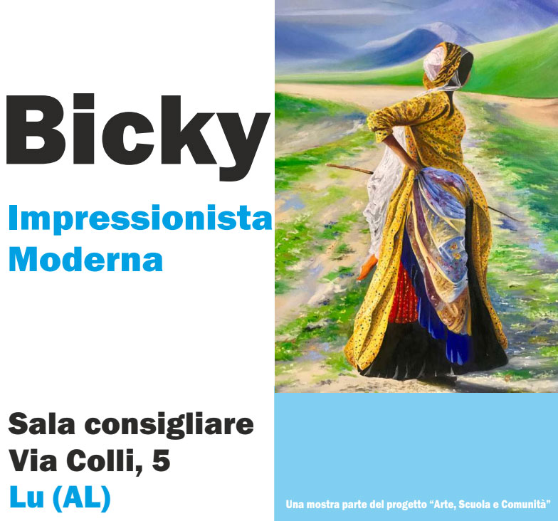 A Lu al via la mostra di Bicky, impressionista moderna