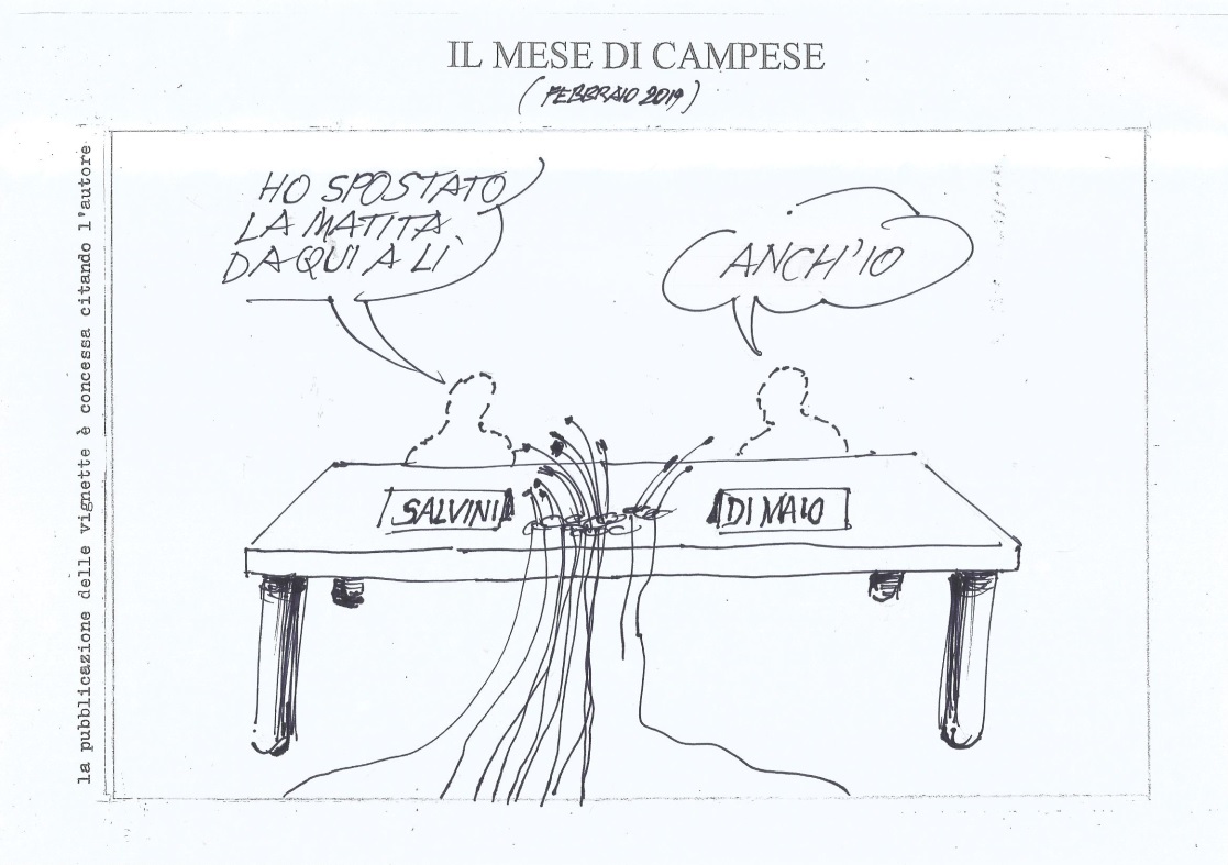 Febbraio raccontato dalle vignette di Ezio Campese