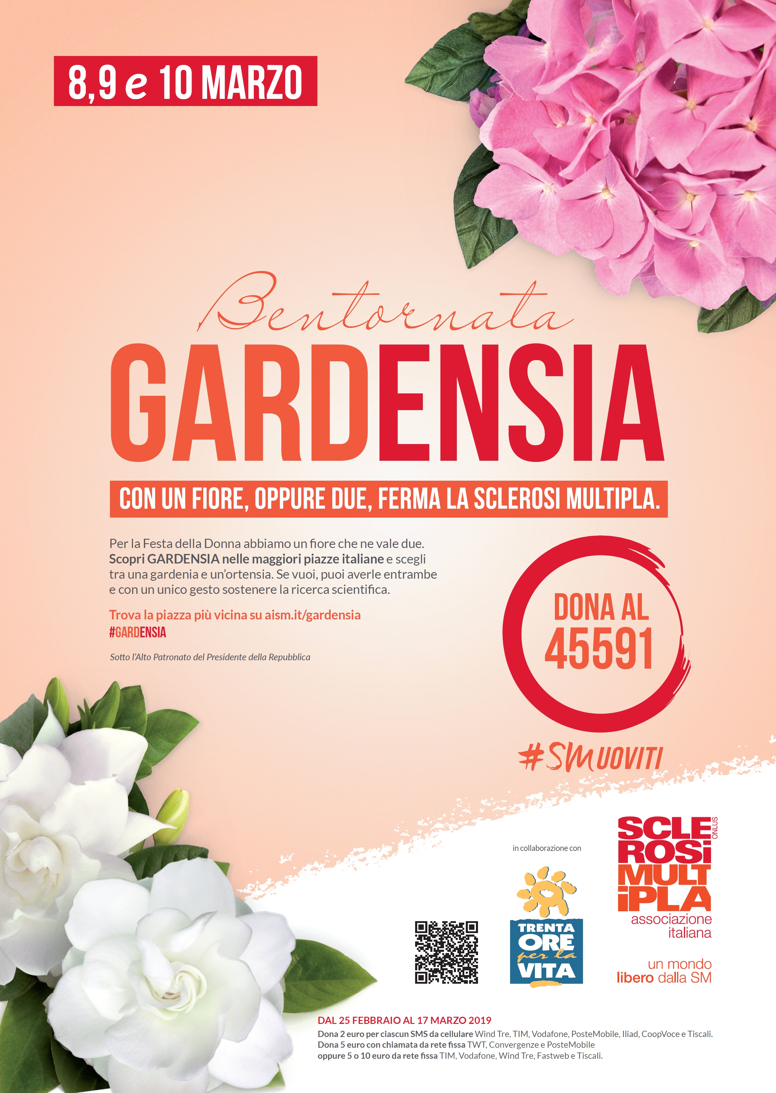 Per la Festa della Donna torna la “Gardensia” dell’Aism