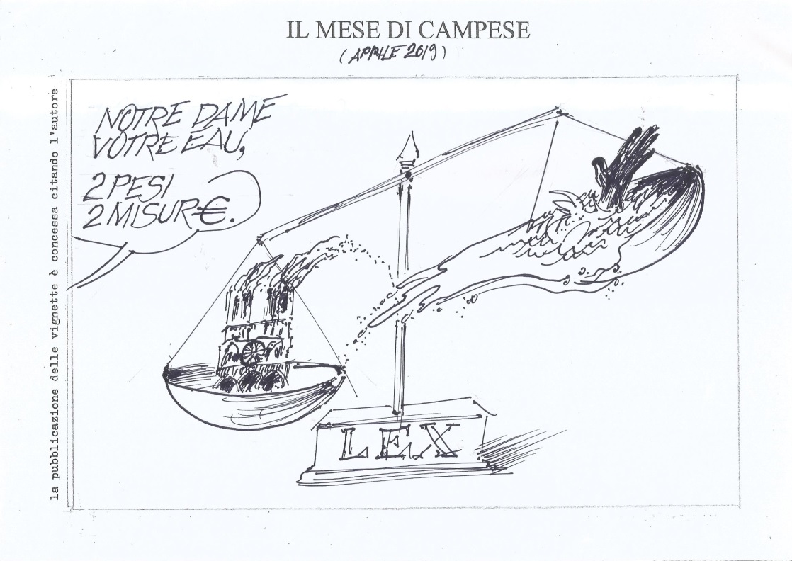 Le vignette di aprile firmate Ezio Campese