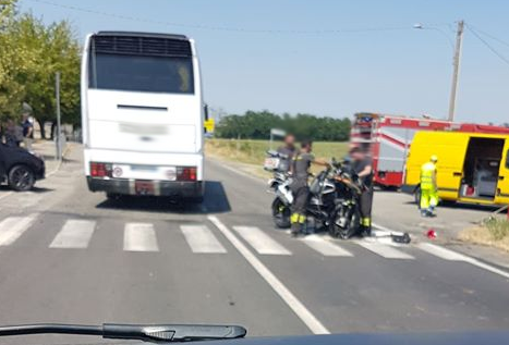 Auto contro moto a Cassine