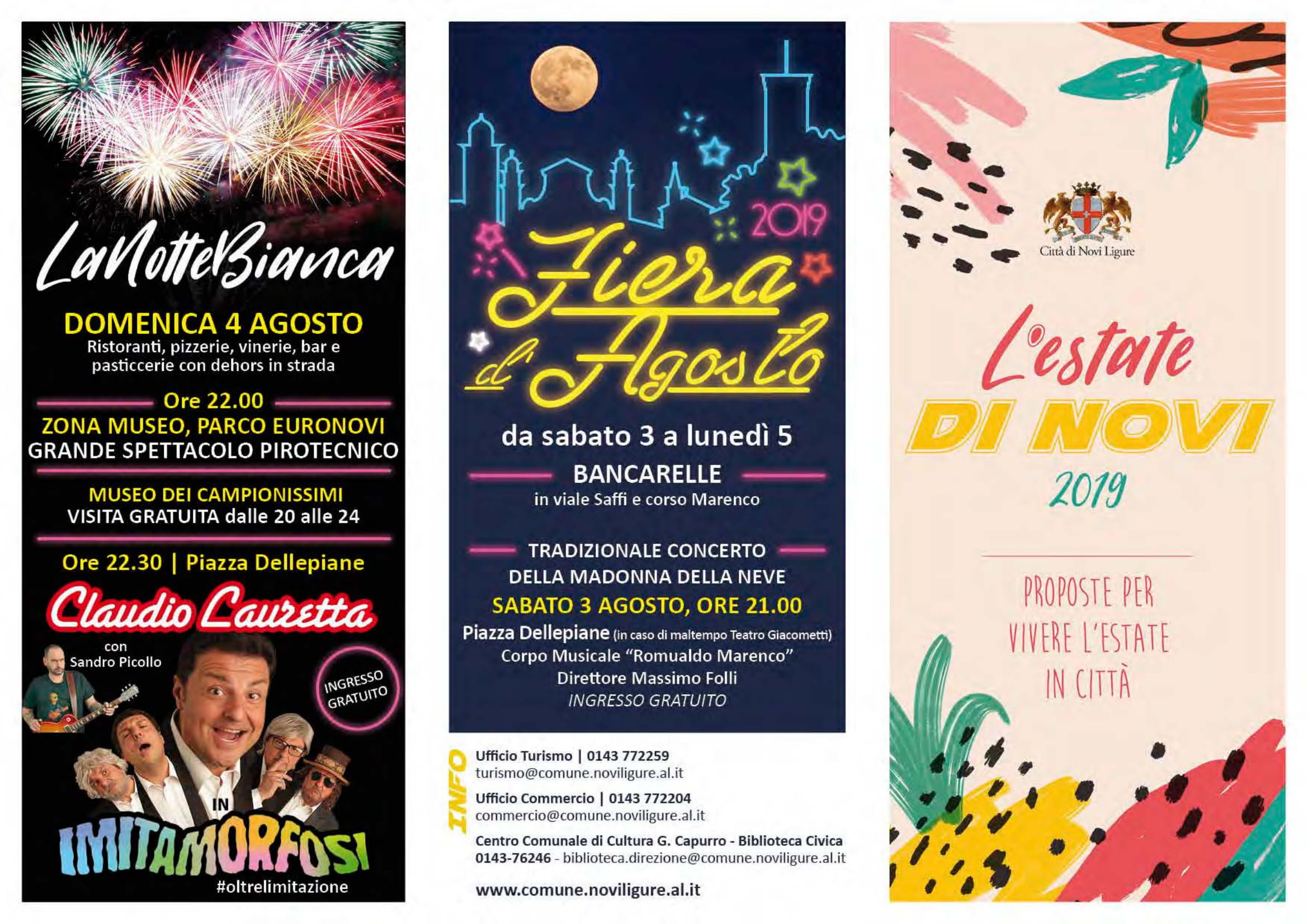 “L’estate di Novi” tra eventi, spettacoli e iniziative culturali
