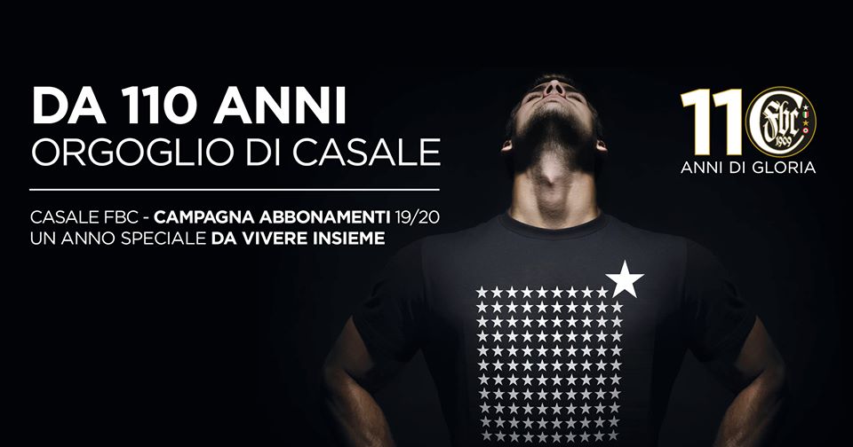 Casale Football Club: via alla campagna abbonamenti