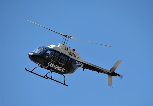 Anche l'elicottero dei Carabinieri per i controlli del territorio a Tortona