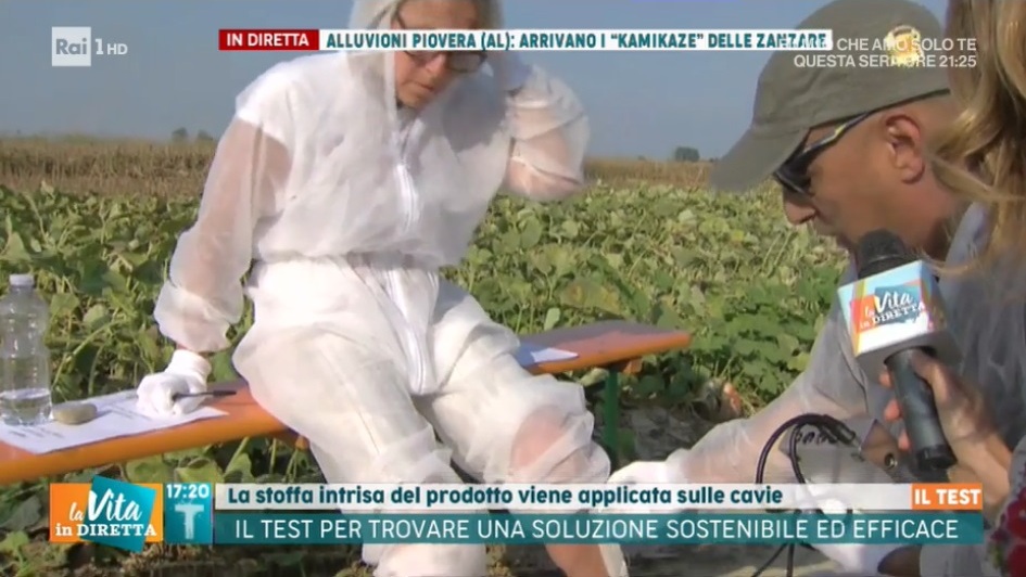 Ad Alluvioni Piovera anche Rai1 per il test anti-zanzare: “Avanti nel 2020”