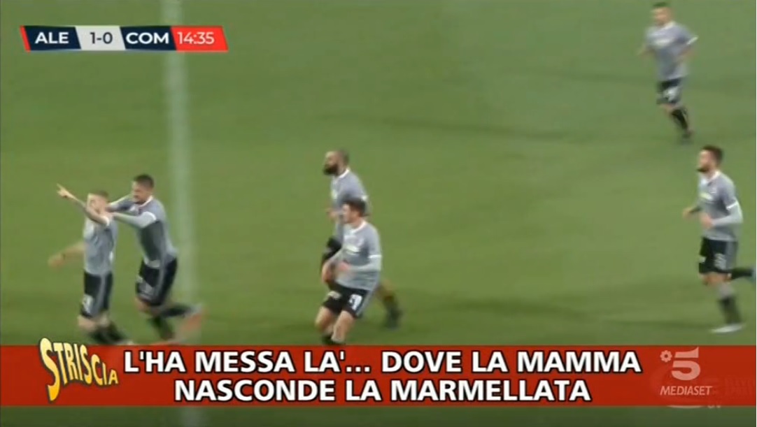 Il gol di Celia su Striscia la Notizia grazie al telecronista
