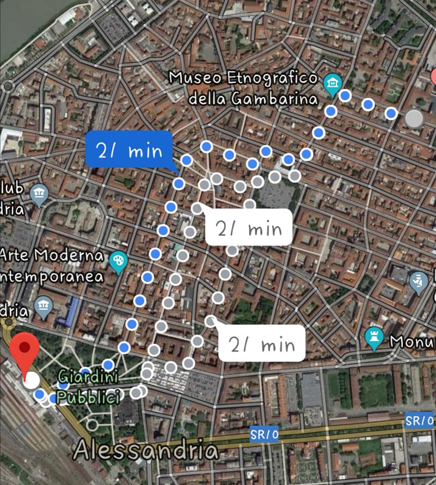 #sifaprimapiedi: in meno di 30 minuti Alessandria si gira senza auto