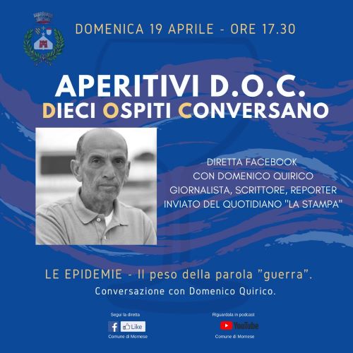 Epidemie e molto altro in Aperitivi D.O.C. – Dieci Ospiti Conversano