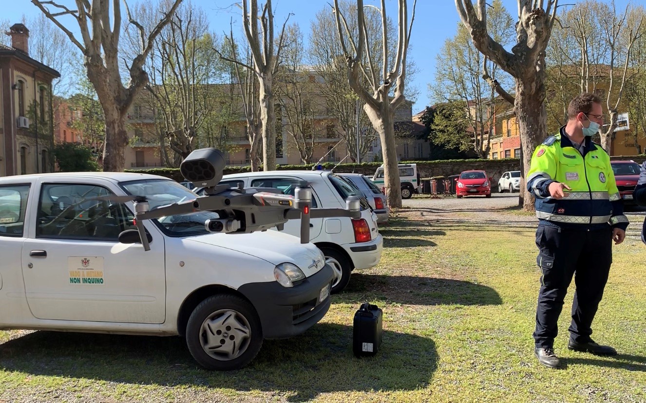 Droni sopra i tetti di Alessandria per far rispettare le misure anti-coronavirus
