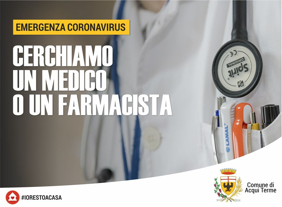 Ad Acqui si cerca un medico o un farmacista per distribuzione farmaci al Centro d’ascolto