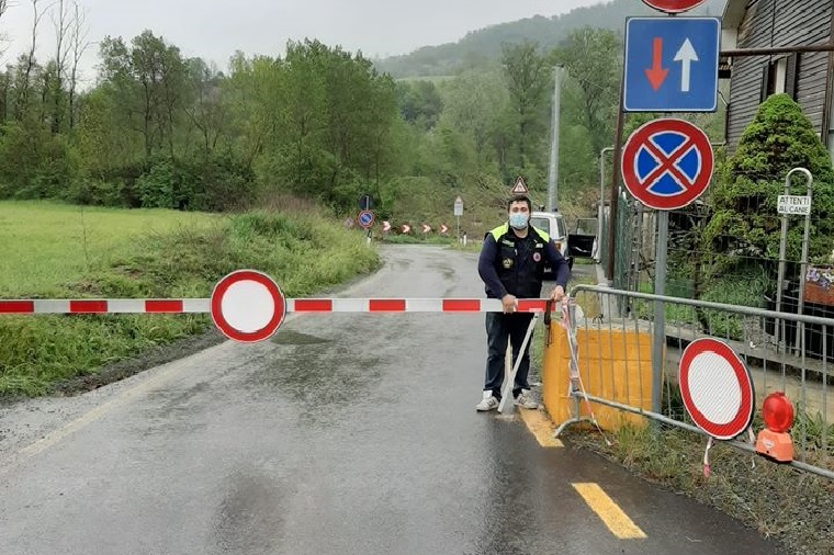 Maltempo: chiuso guado sulla Provinciale 225 nell’Acquese