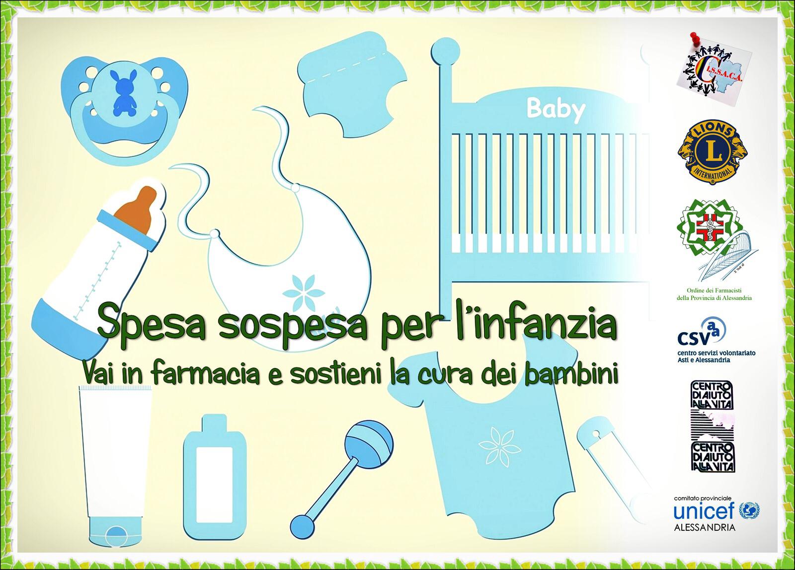 Colletta di prodotti per l’infanzia in quattro farmacie di Alessandria