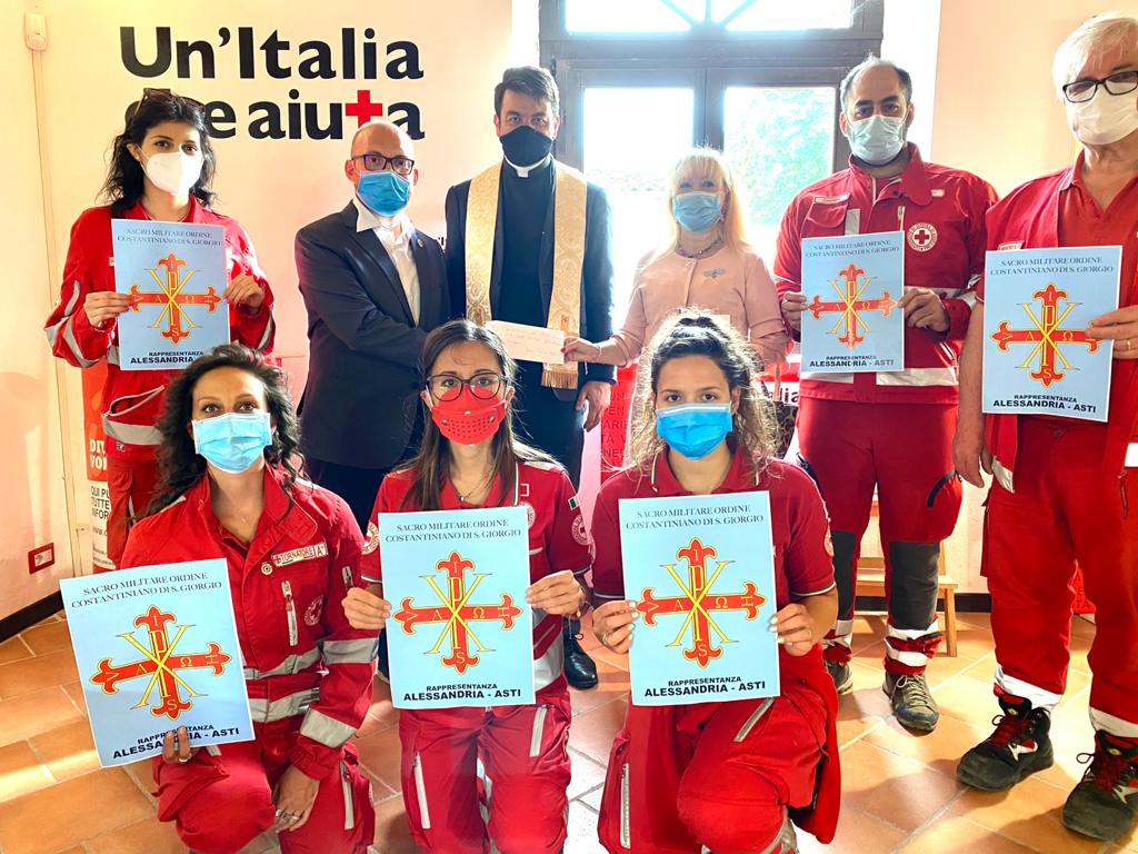 Covid 19: Ordine Costantiniano di S. Giorgio dona a Croce Rossa di Cassine un kit di protezione