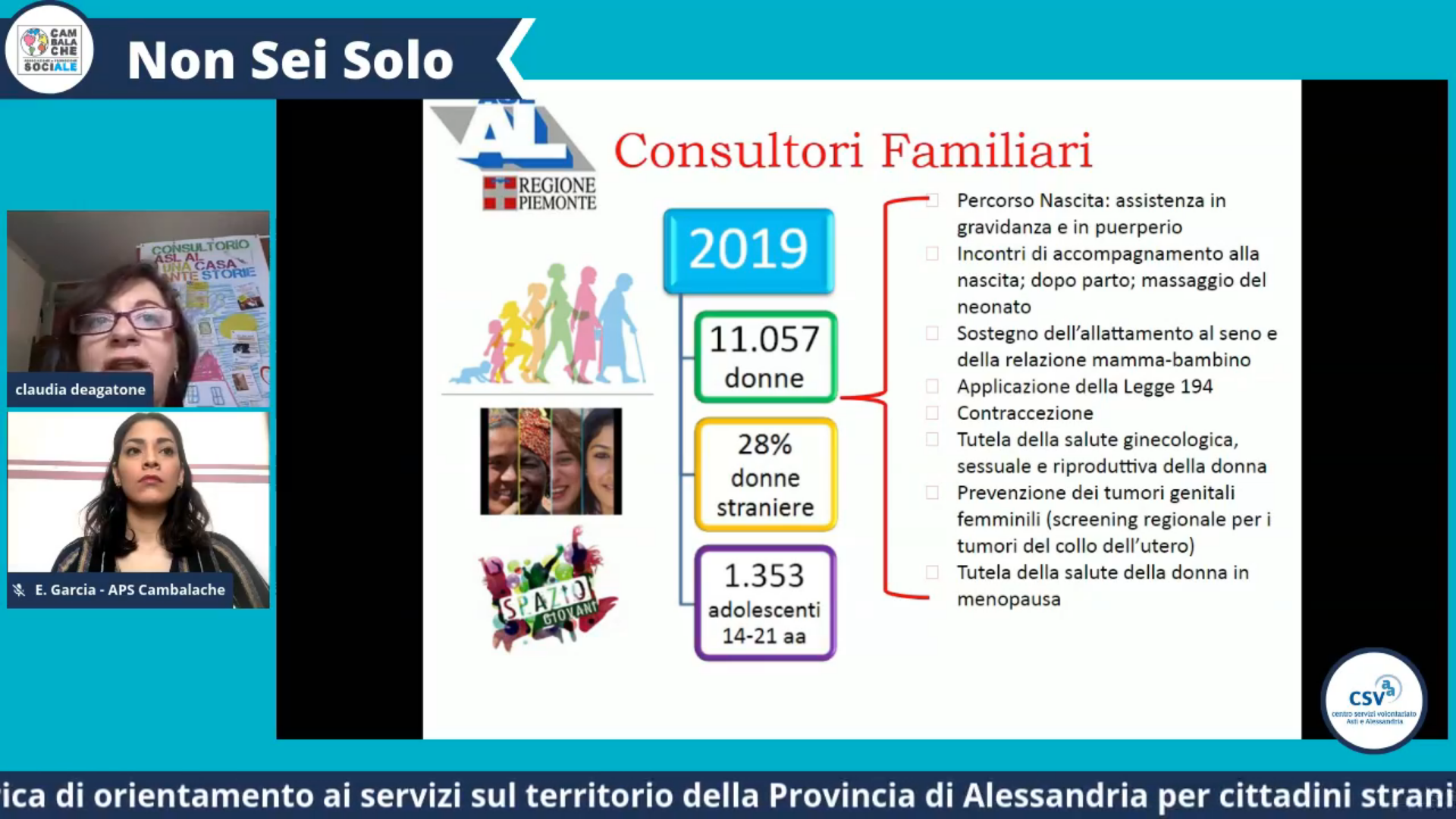 Cambalache sempre vicina agli stranieri: 11 videoincontri per raccontare i servizi dedicati